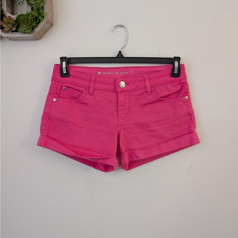 Celebrity Pink stretch denim shorts